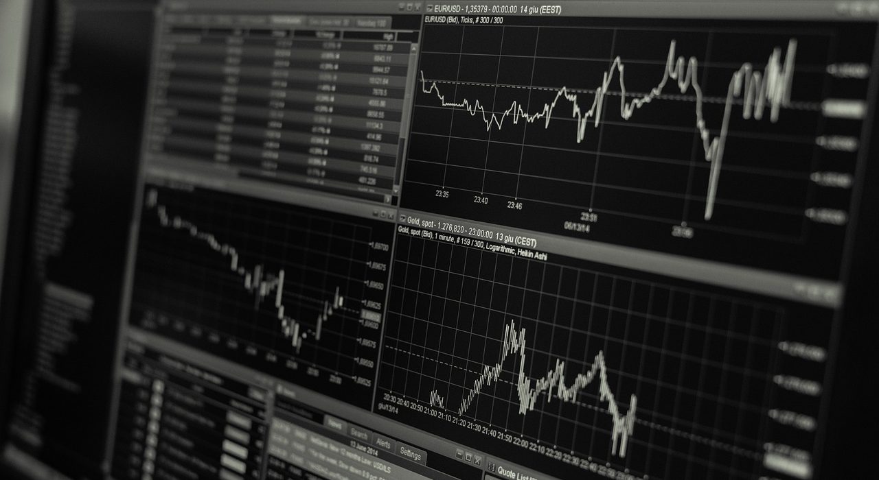 Brazil flag and financial charts representing support for tariff hit firms