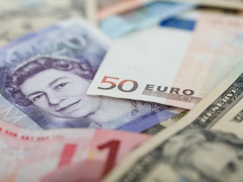 A conceptual photo representing sterling today amid shifting global currency markets